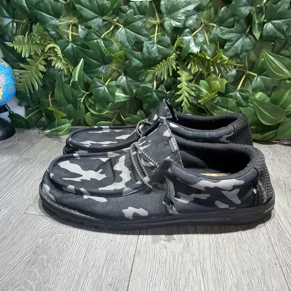 Hey Dude Wally Eco Ascend Men's Slip-Shoe Size 13 Color Ripstop Phantom